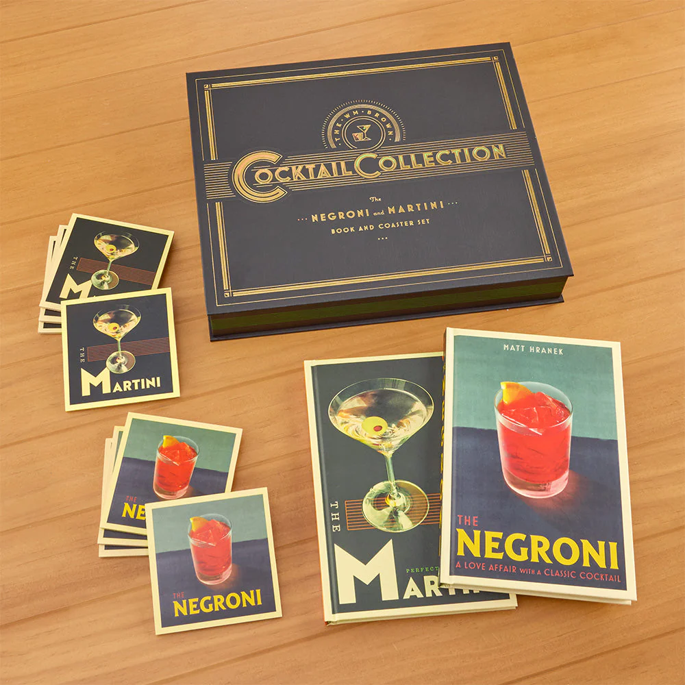 The WM Brown Cocktail Collection: Negroni and Martini Book and Coaster Set - Image 3