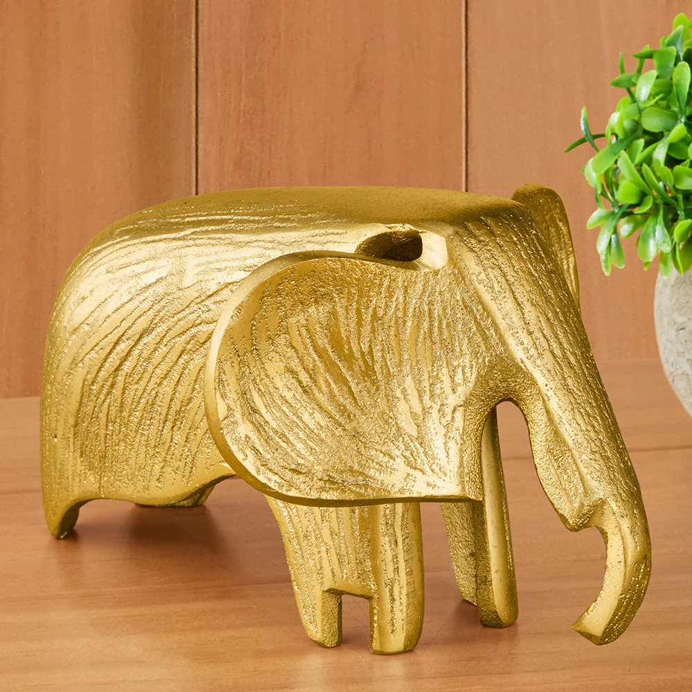 Torre & Tagus Etched Elephant Figurine - Image 2