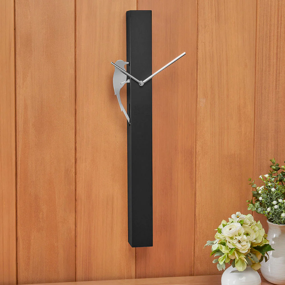 Torre & Tagus Modern Stylized Woodpecker Wall Clock - Image 2