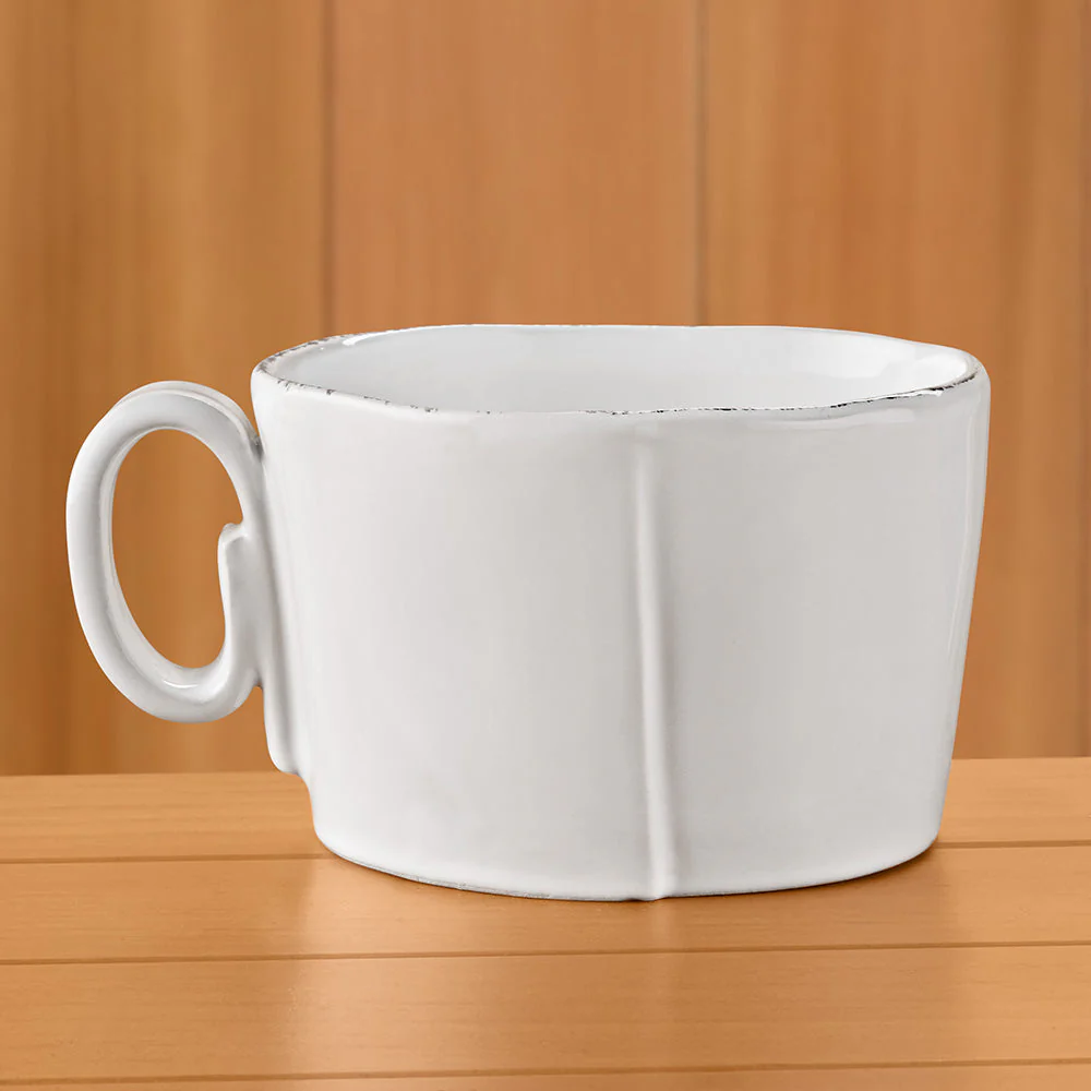 Vietri Lastra Stoneware Jumbo Mug and Tray - Image 2