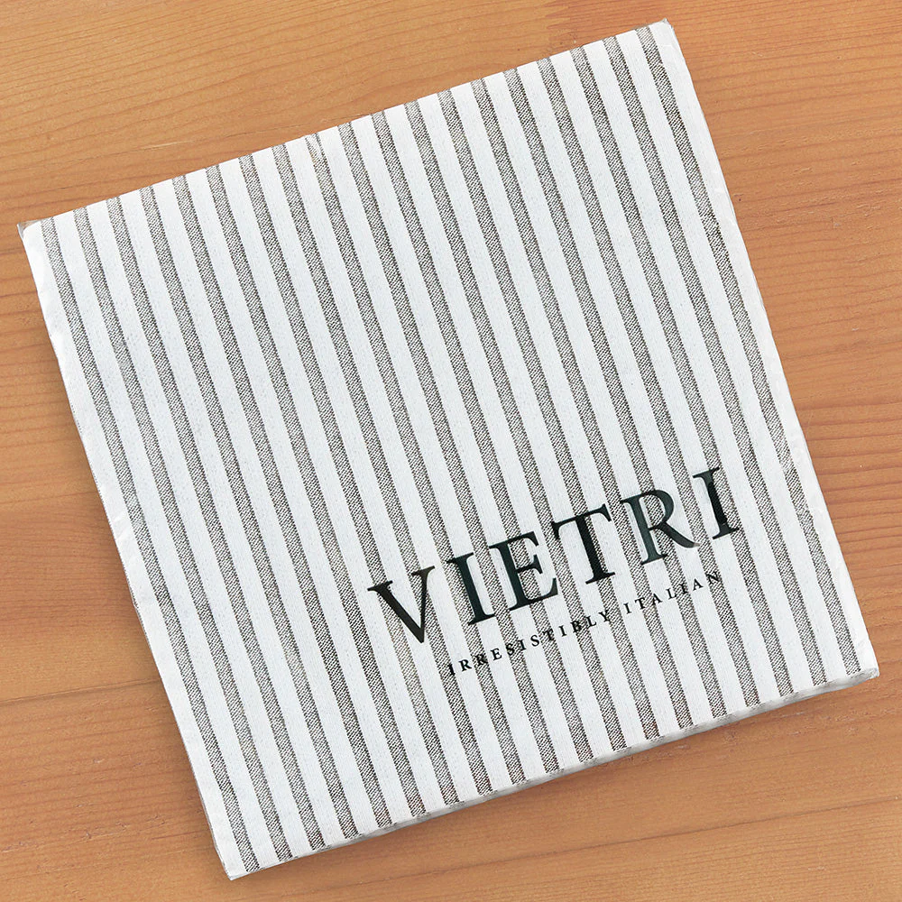 Vietri Papersoft Napkins, Capri Grey Stripe - Image 3