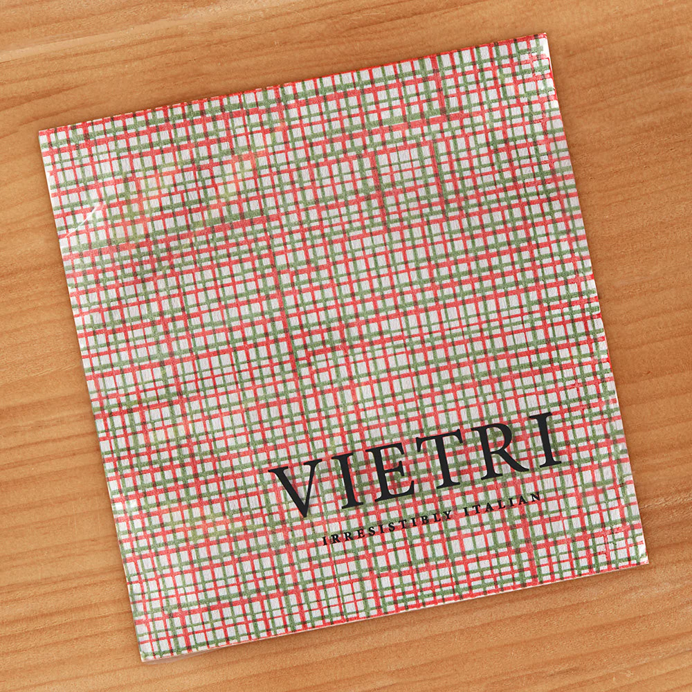 Vietri Papersoft Napkins, Green and Red Weave - Image 3