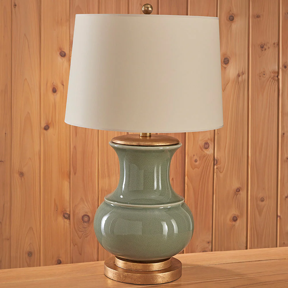 Visual Comfort Deauville Ceramic Crackle Table Lamp - Image 2