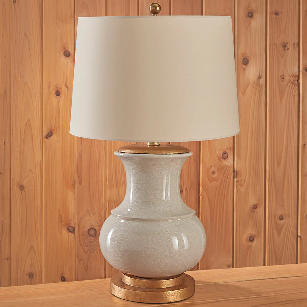Visual Comfort Deauville Ceramic Crackle Table Lamp - Image 3