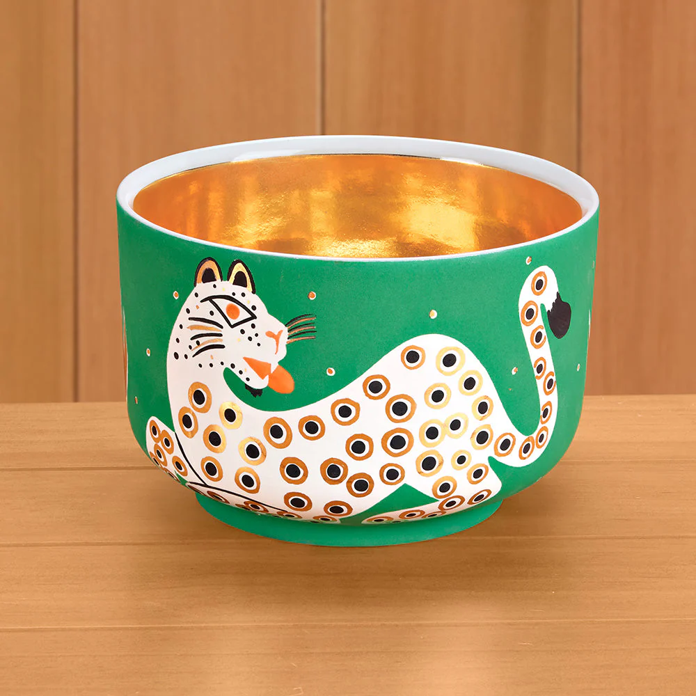 Waylande Gregory Ceramic Chubby Bowl, Leopard - Image 2