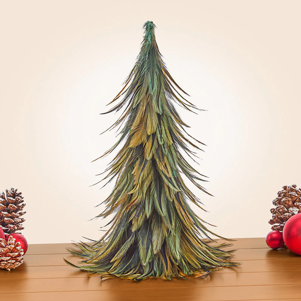 Wispy Green Feather Evergreen Tree