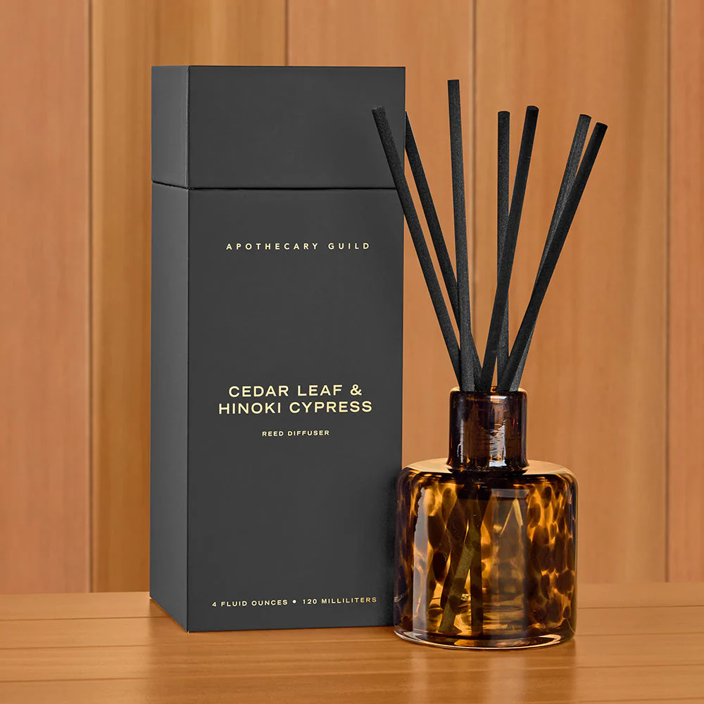 Zodax Apothecary Guild Fragrance Diffuser, Cedar Leaf & Hinoki Cypress - Image 2