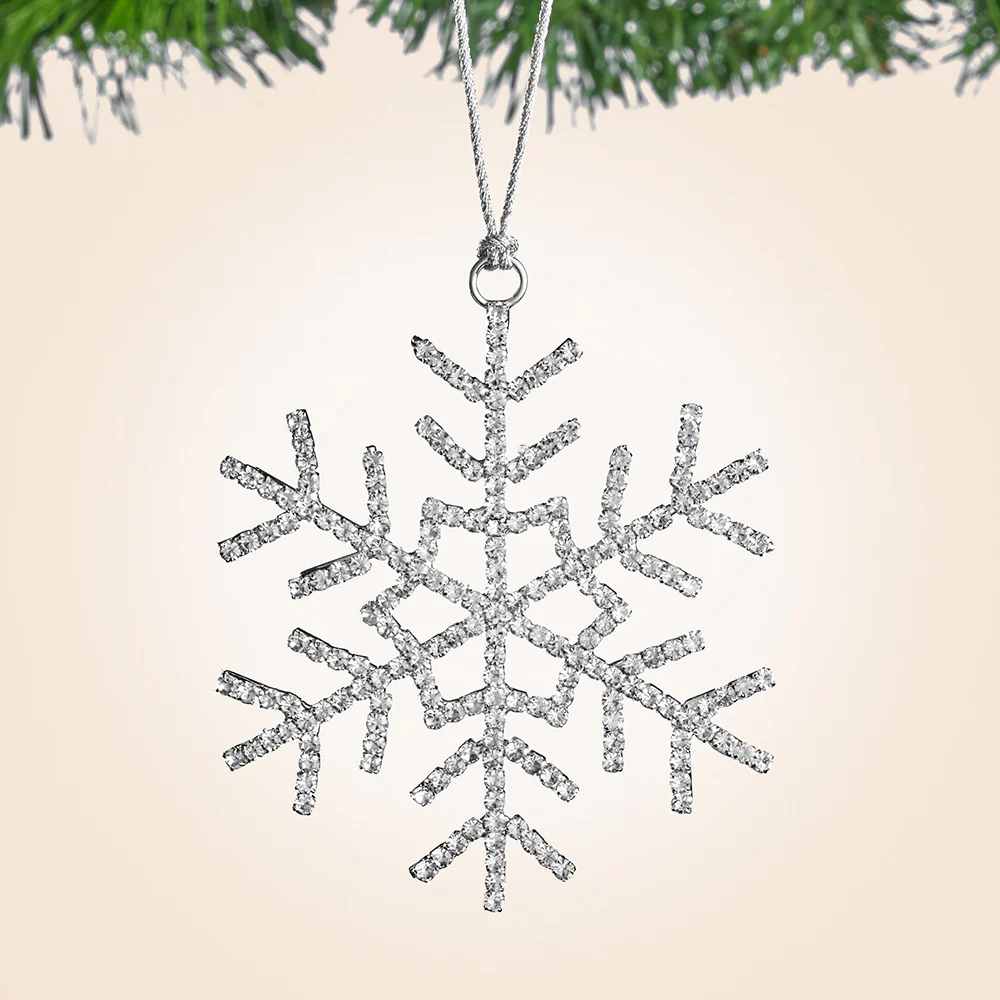 Zodax Sparkling Rhinestone Snowflake Ornament